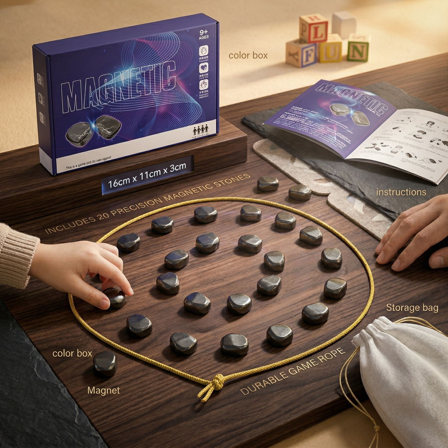 Magnetická strategická hra - Zábava bez složitých pravidel