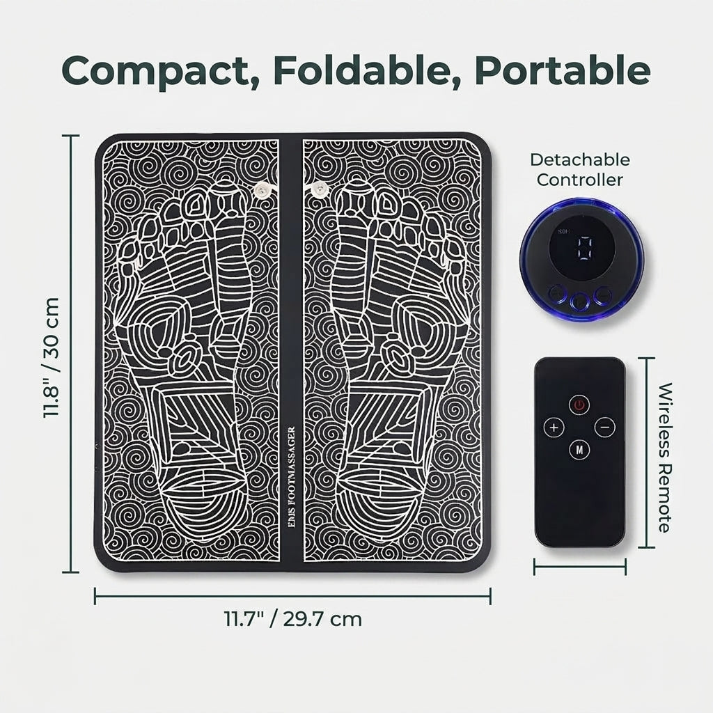 SoleEase EMS Foot Massager - Relax Tired Feet Without Expensive Spa Visits