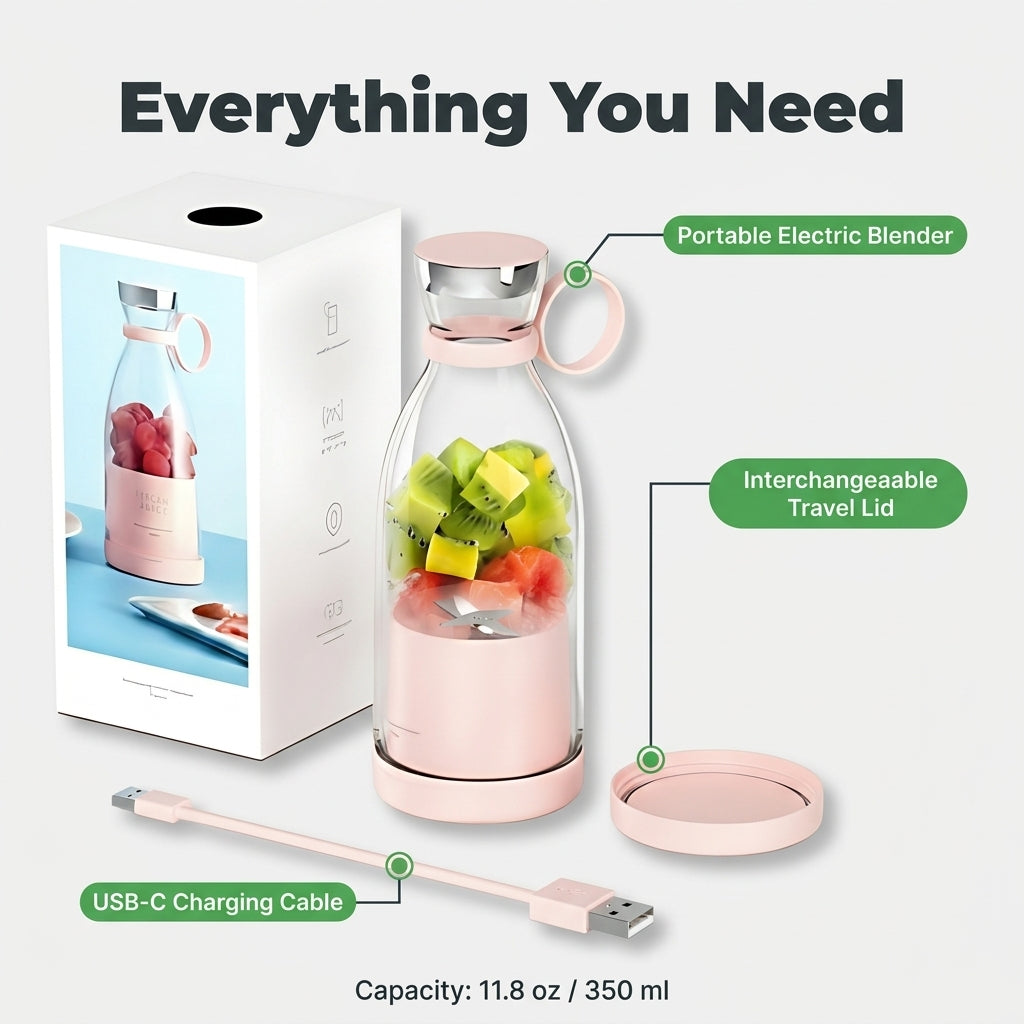 Přenosný mixér na smoothie — Čerstvé nápoje připravené kdekoli během několika sekund