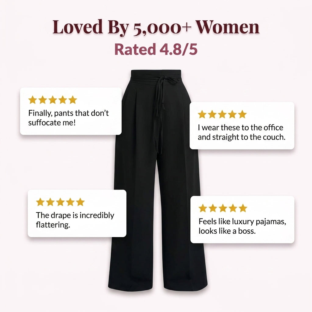 Wide Drawstring Pants - Relaxed Fit Style