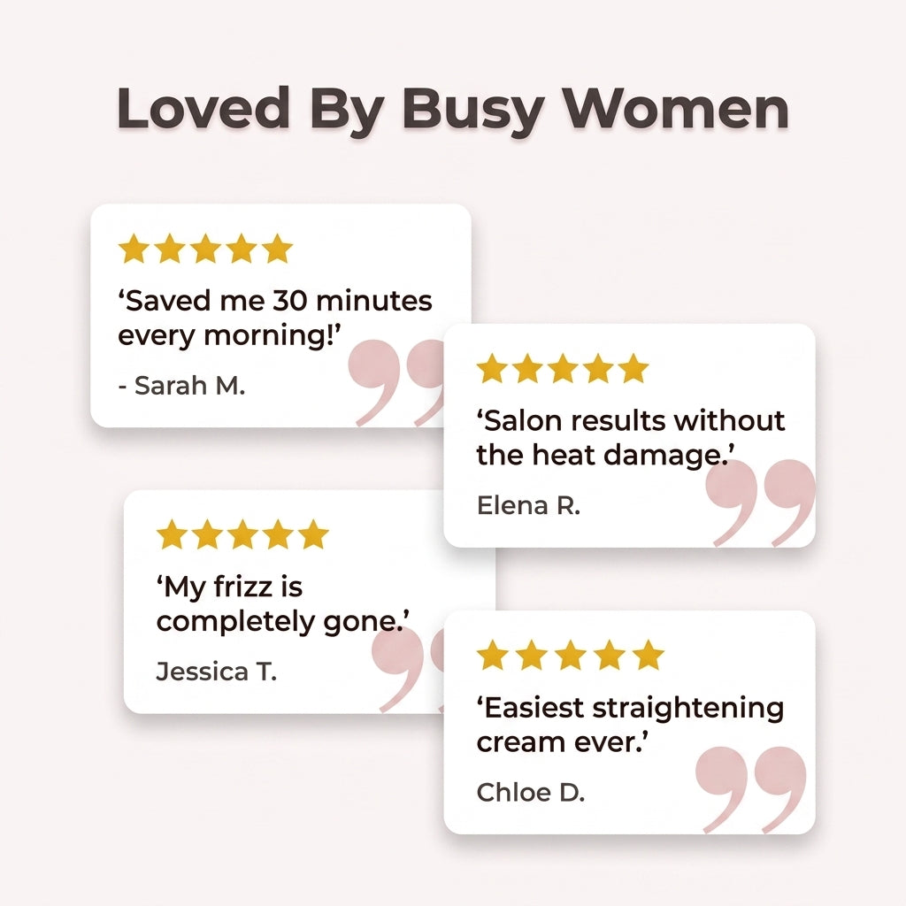 Hair Smoothing Cream - Smooth Straight Hair Without Daily Heat Styling