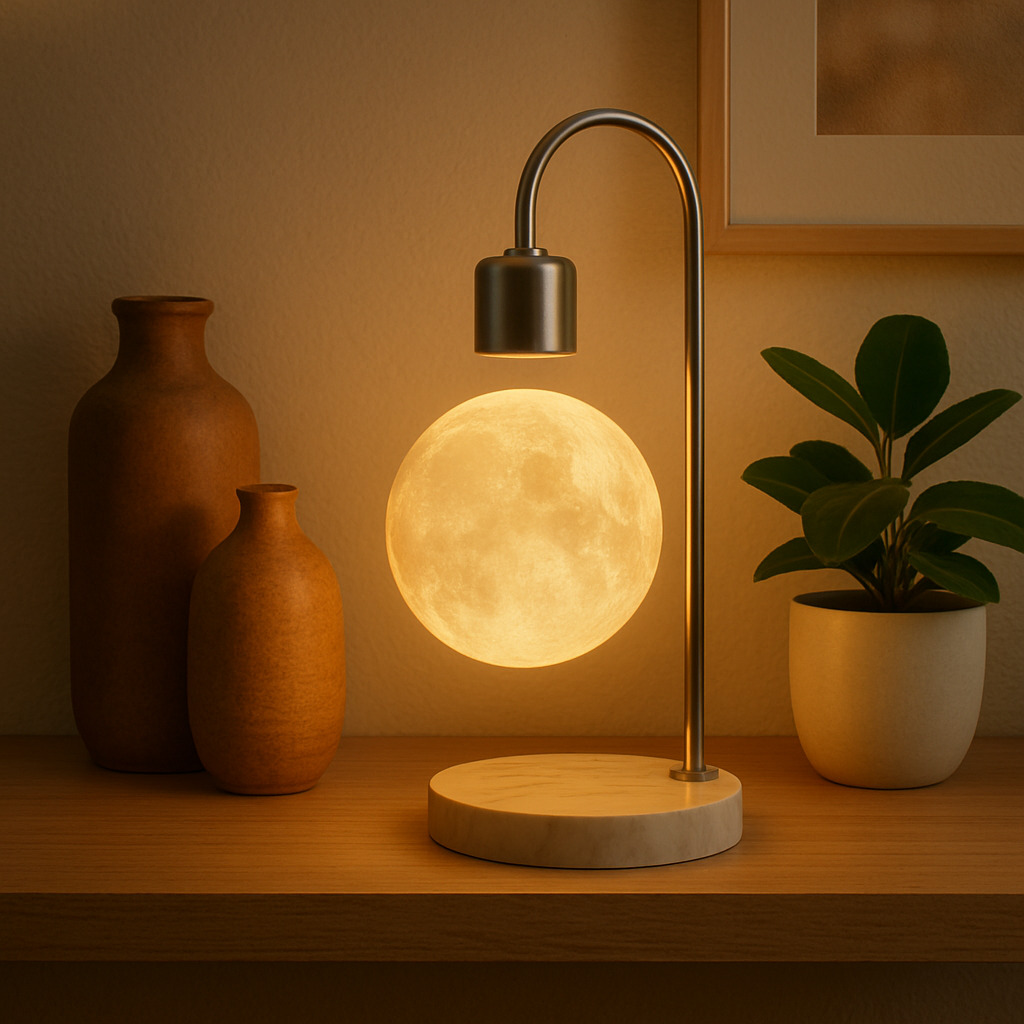 מנורת ירח - לילה מרגיע ללא תאורה עמוסה