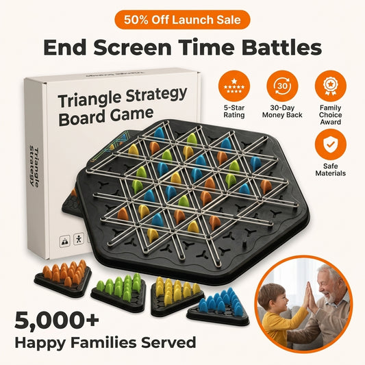 Triangle Board Game - Engaging Family Bond Without Complicated Rules