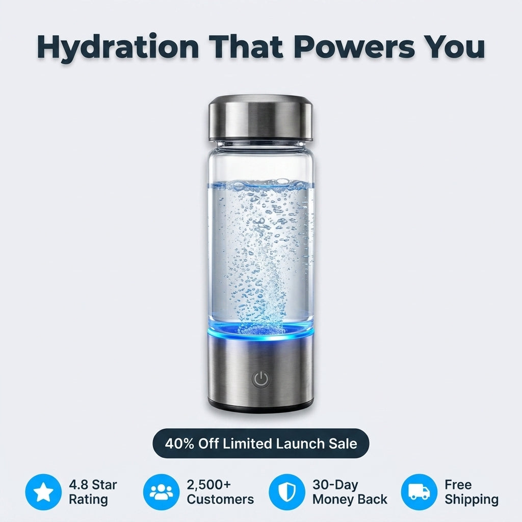 PureAqua™ - Advanced Electrolysis Bottle for Consistent Hydration