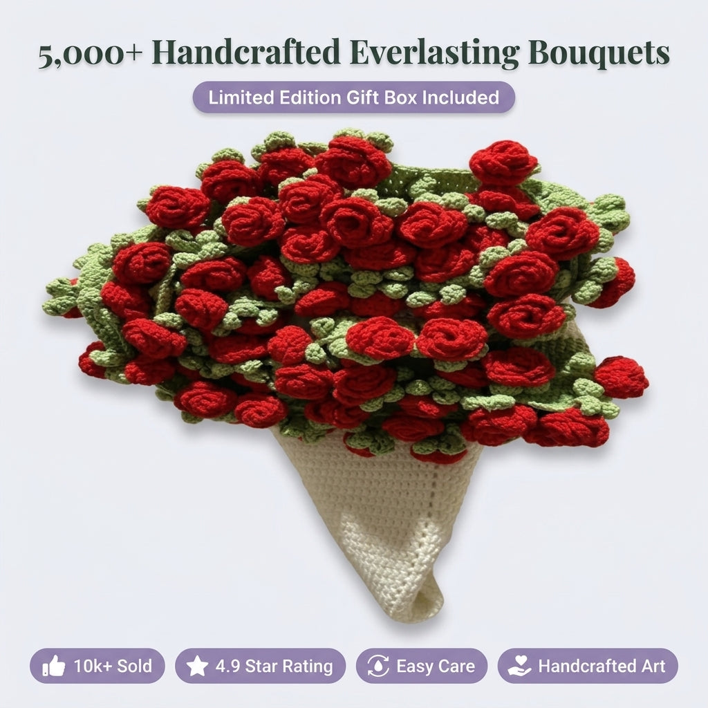 Heklet rose - Varige blomster uten visning