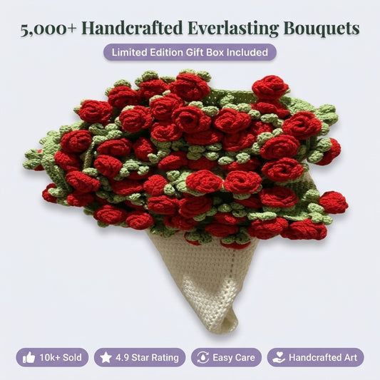 Crochet Rose - Lasting Flowers Without Wilting