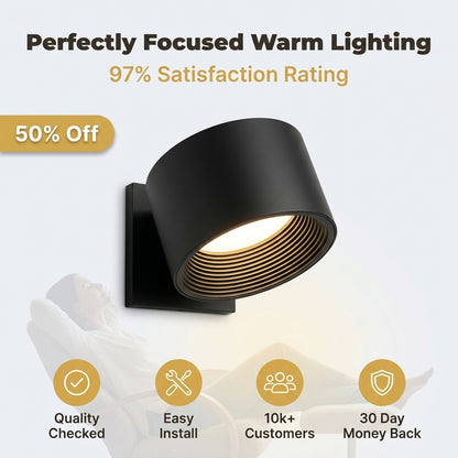 Adjustable Wall Light - Focused Lighting Without Taking Up Space