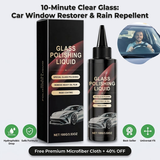 Car Glass Restoring Polish - Clear Visibility Without Windshield Haze