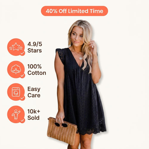 Summer Lace Mini Dress - Effortless Style