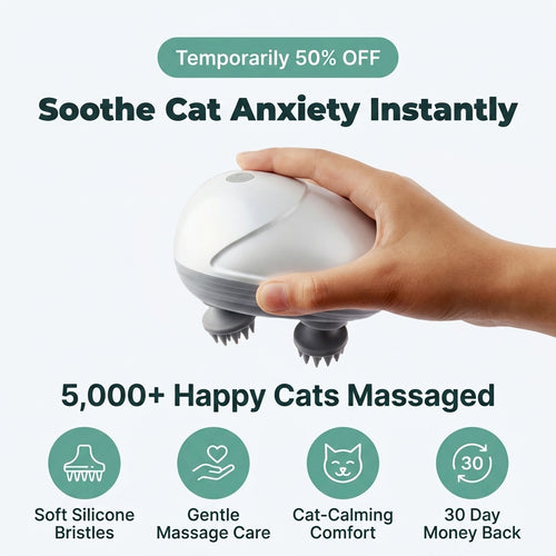 Cat Massage Grooming Brush — Calms Stress While Caring For Their Coat