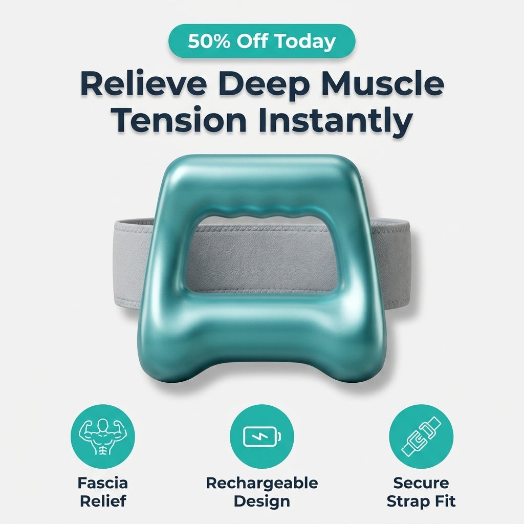 Heated Percussion Massager - Relieve Muscle Tension Without Expensive Massage Sessions