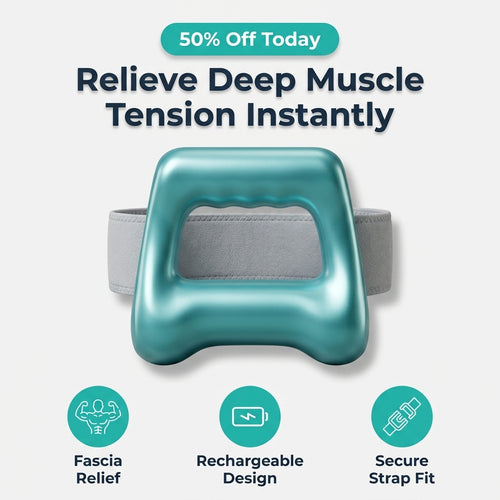 Heated Percussion Massager - Relieve Muscle Tension Without Expensive Massage Sessions