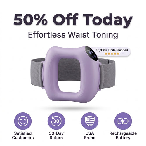 Vibračný pás na pás - Denná podpora zoštíhlenia bez náročných cvičení