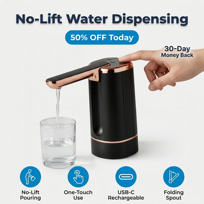 Automatic Water Bottle Pump — Easy Dispensing Without Heavy Lifting