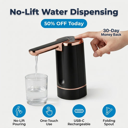Automatic Water Bottle Pump — Easy Dispensing Without Heavy Lifting