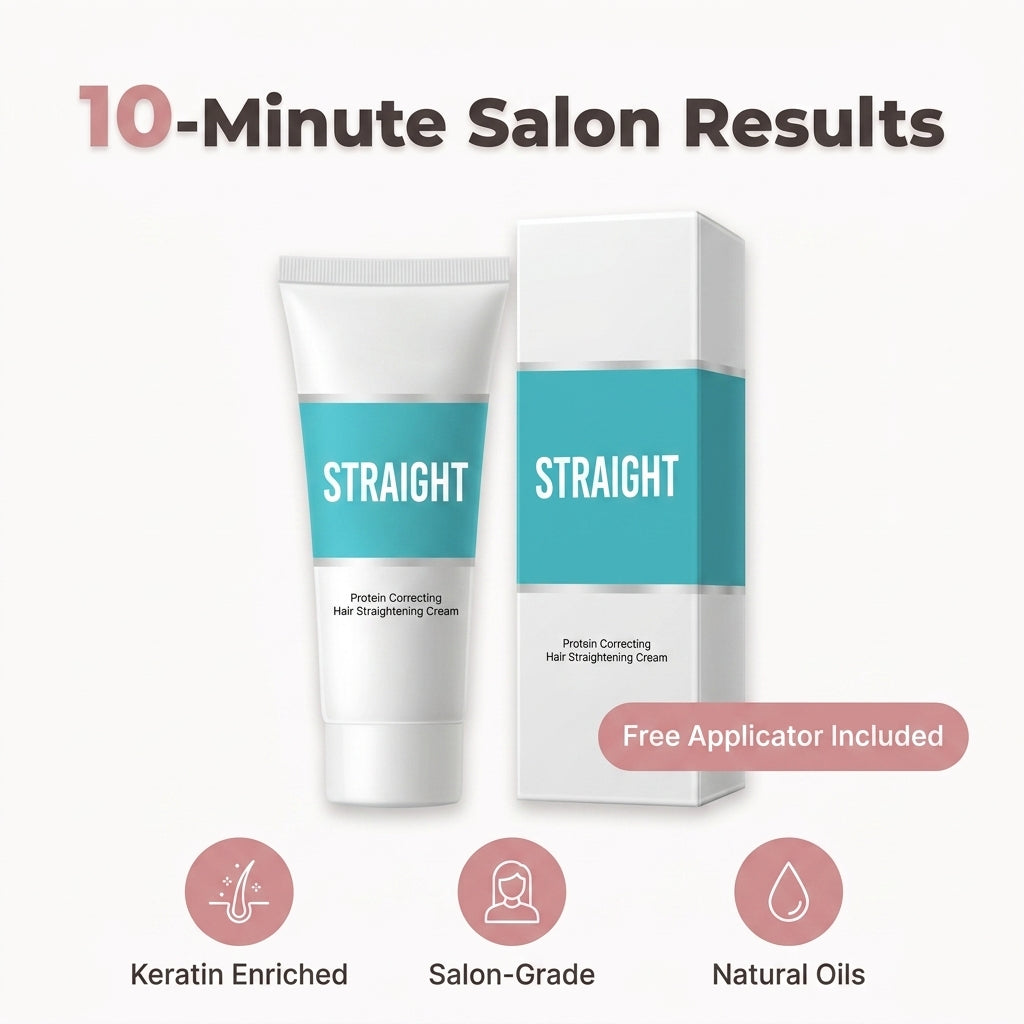 Hair Smoothing Cream - Smooth Straight Hair Without Daily Heat Styling
