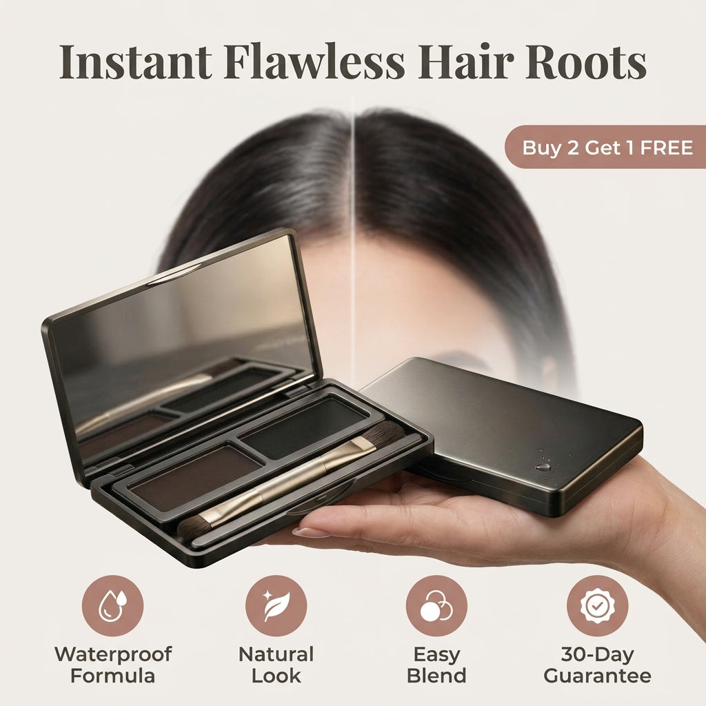 Hair Root Touch Up Powder, Even Looking Hair Color Without Messy Sprays