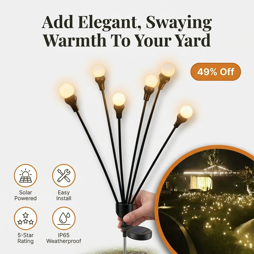 Luces Solares para Jardín - Iluminación Ambiental Sin Luz Intensa