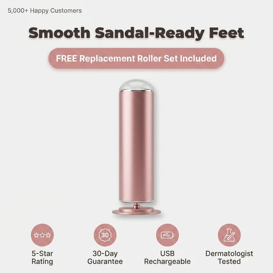Electric Foot File - Smooth Skin Without Harsh Scraping