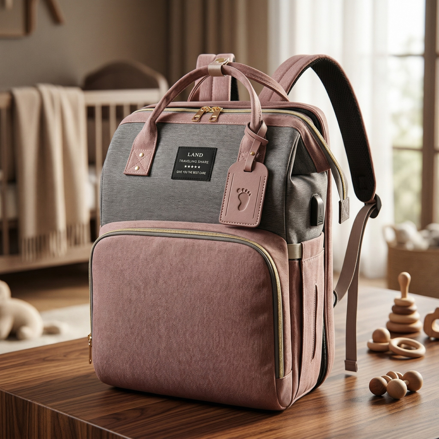 Sac à Langer - Un Endroit Organisé et Sûr pour Bébé Partout