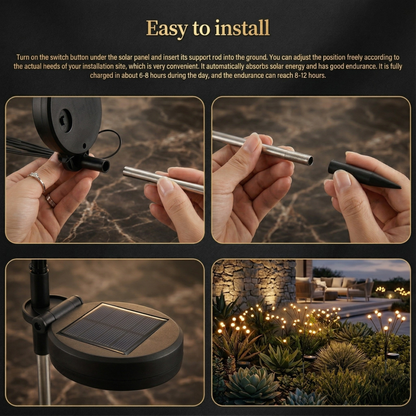 Solárne záhradné svetlá - Záhradné svetlo bez nepríjemného osvetlenia