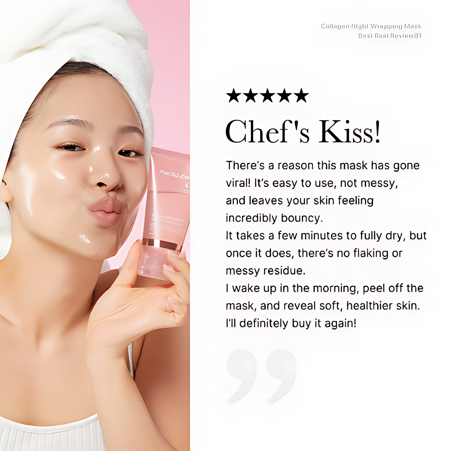 Noční kolagenová maska - Probuďte se s hladkou a odpočatou pletí