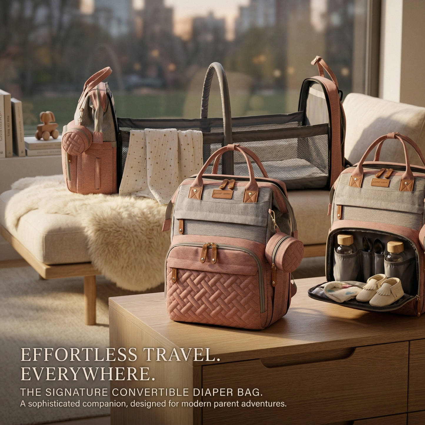 Sac à Langer - Un Endroit Organisé et Sûr pour Bébé Partout