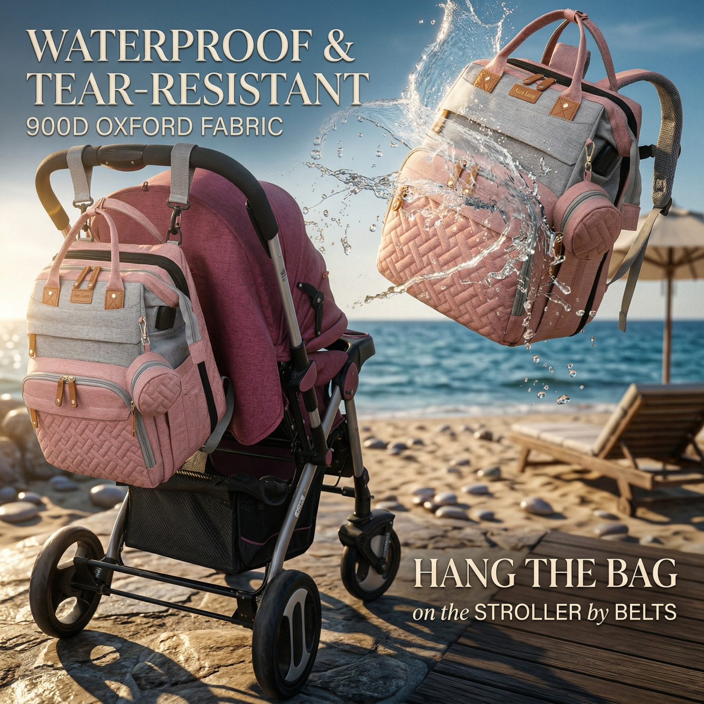 Sac à Langer - Un Endroit Organisé et Sûr pour Bébé Partout