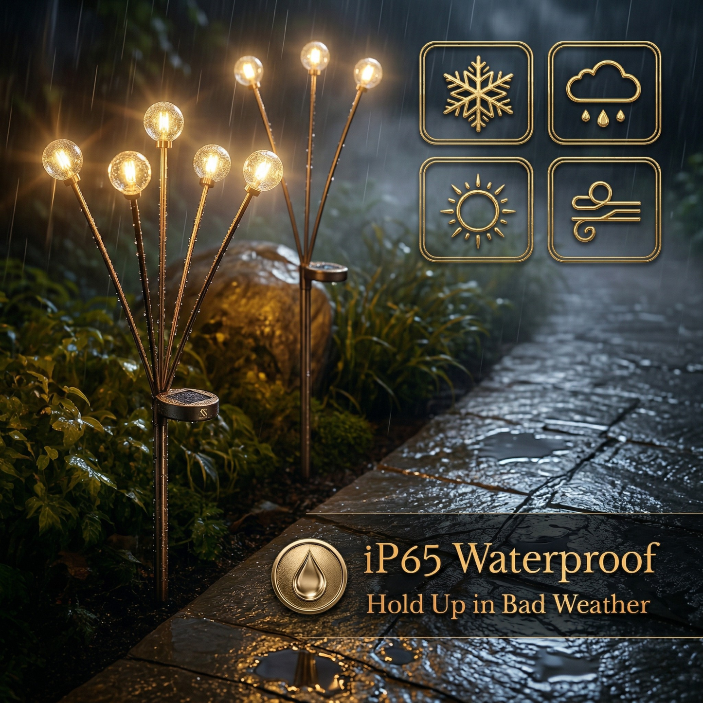 Solárne záhradné svetlá - Záhradné svetlo bez nepríjemného osvetlenia