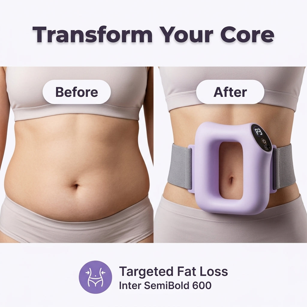 Vibračný pás na pás - Denná podpora zoštíhlenia bez náročných cvičení