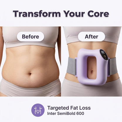 Vibračný pás na pás - Denná podpora zoštíhlenia bez náročných cvičení