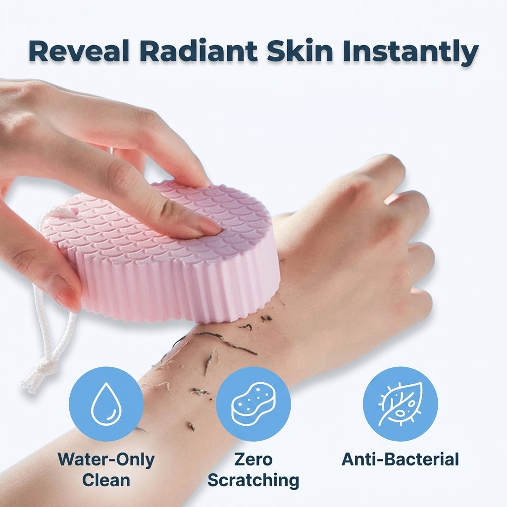 Exfoliating Sponge - Smooth Skin Without Harsh Scrubbing