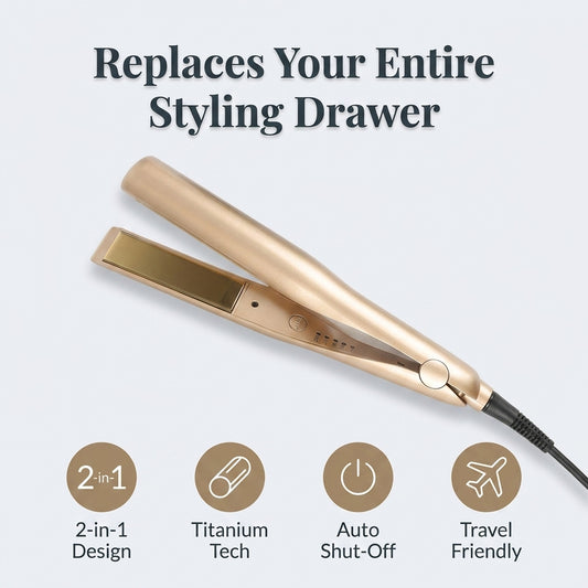 Lumivelle 2-in-1 Hair Straightener & Curler