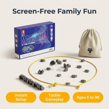 Jeu de société magnétique familial - Stratégie captivante pour un divertissement familial sans écran