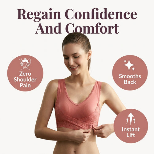 Wire-Free Comfort Bra - All day lift without shoulder pressure