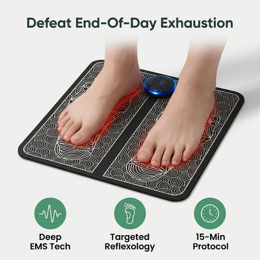 SoleEase EMS Foot Massager - Relax Tired Feet Without Expensive Spa Visits