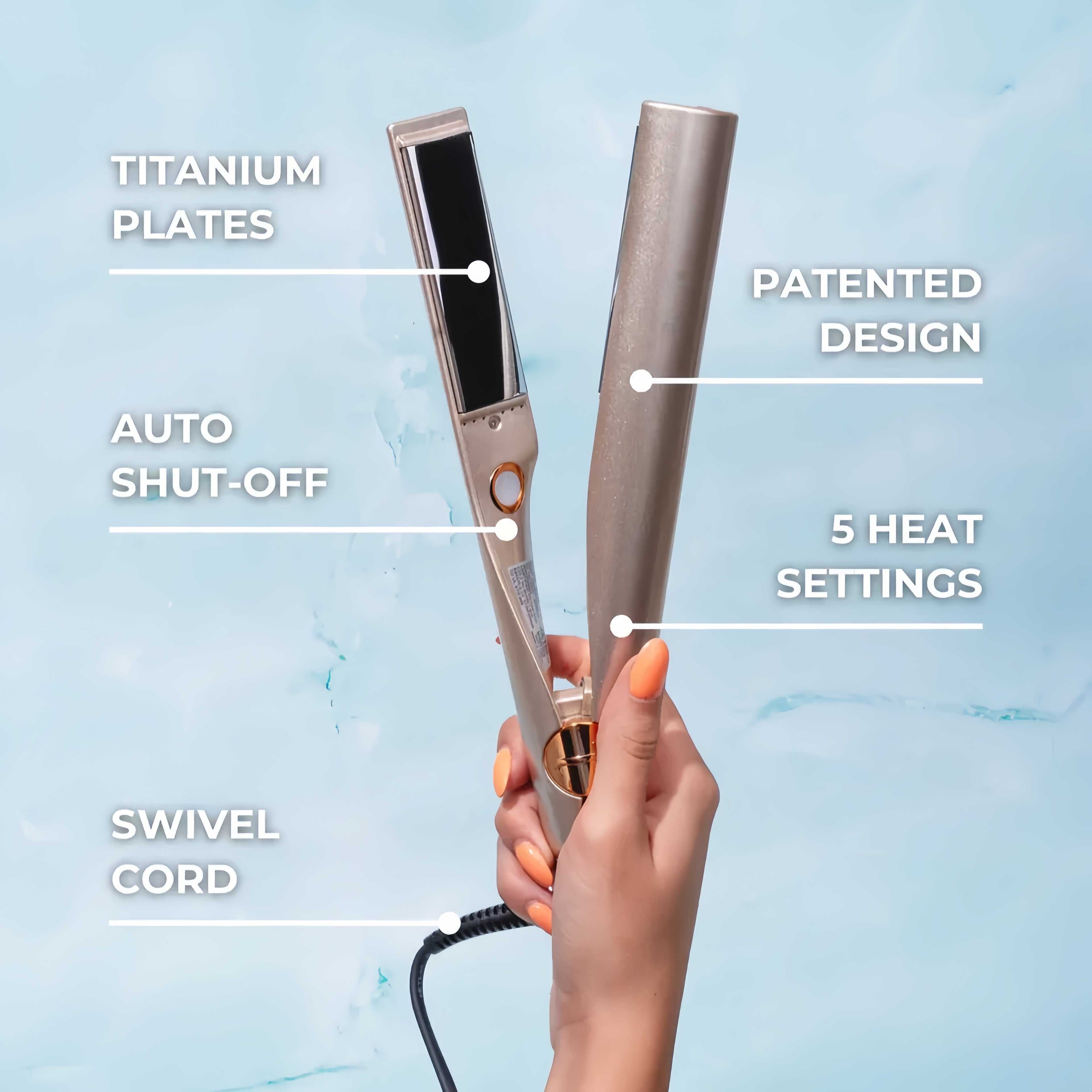 Lumivelle 2-in-1 Hair Straightener & Curler