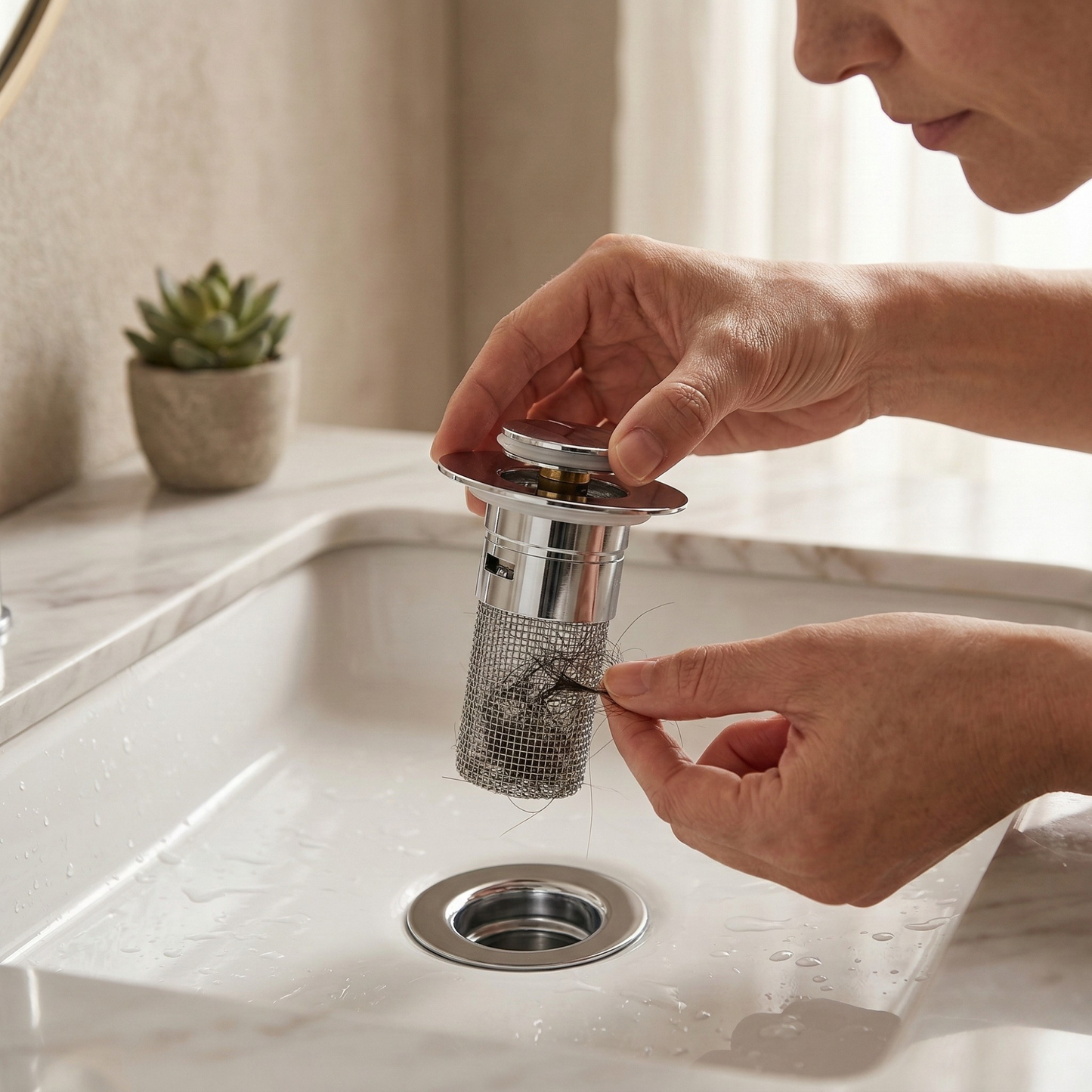 Zátka s filtrem do dřezu - Bezstarostné čištění bez neustálých ucpání odpadu