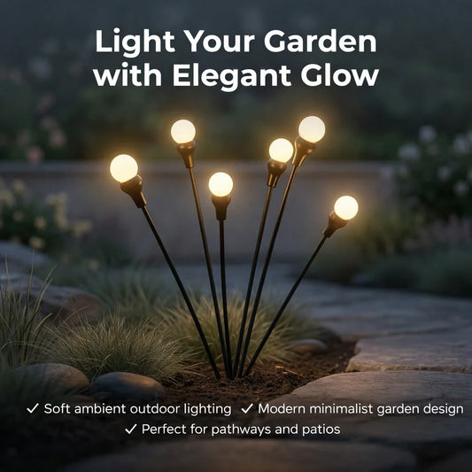 Solární zahradní osvětlení - Zahradní záře bez ostrého světla