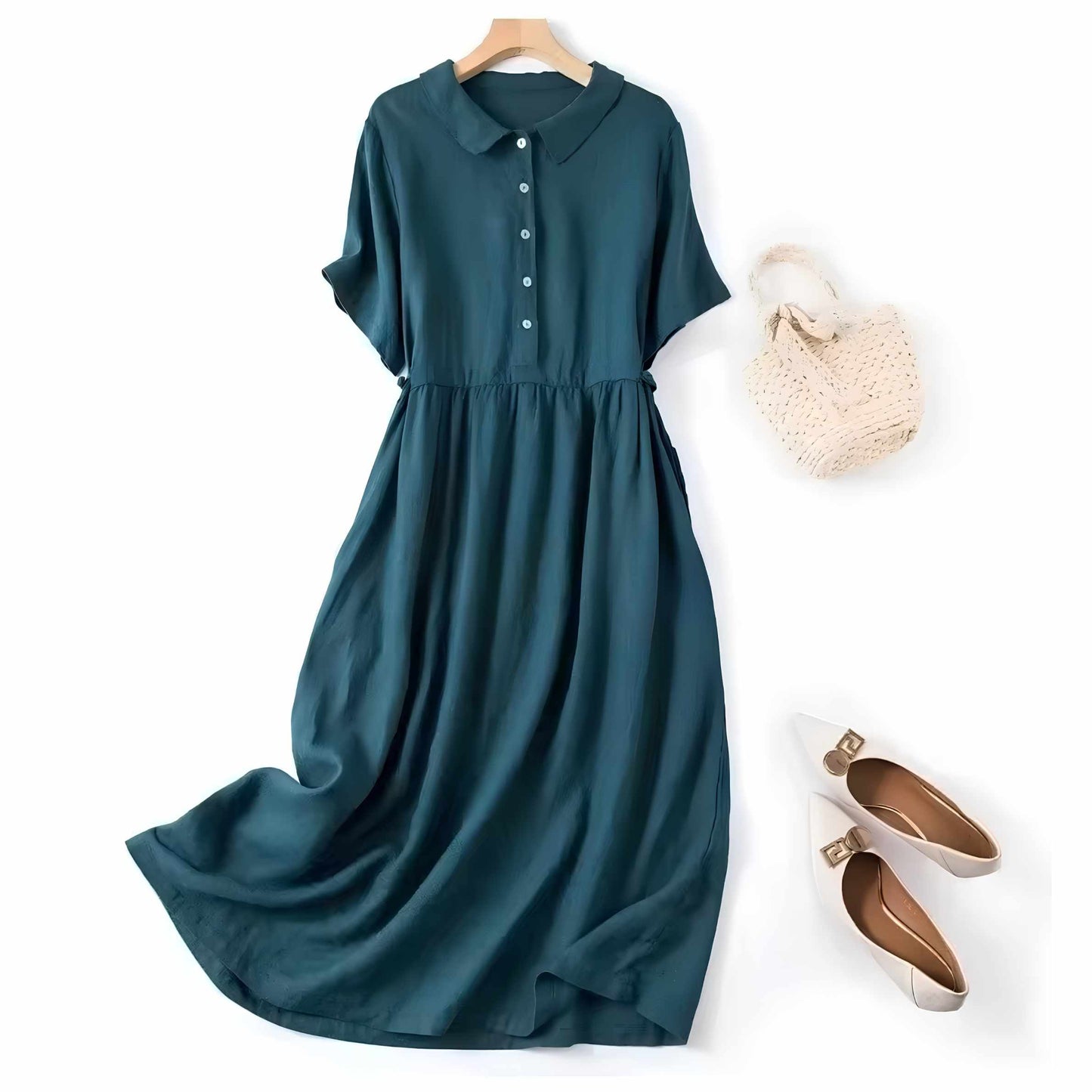 LinenEase bavlněné šaty – lehký letní styl bez starostí s outfitem
