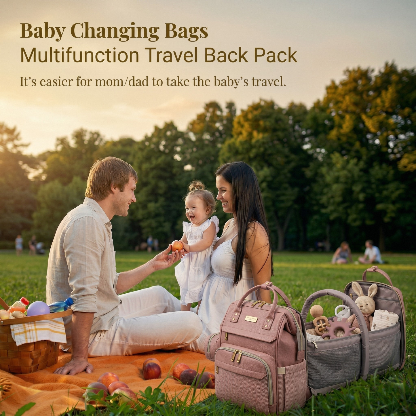 Sac à Langer - Un Endroit Organisé et Sûr pour Bébé Partout