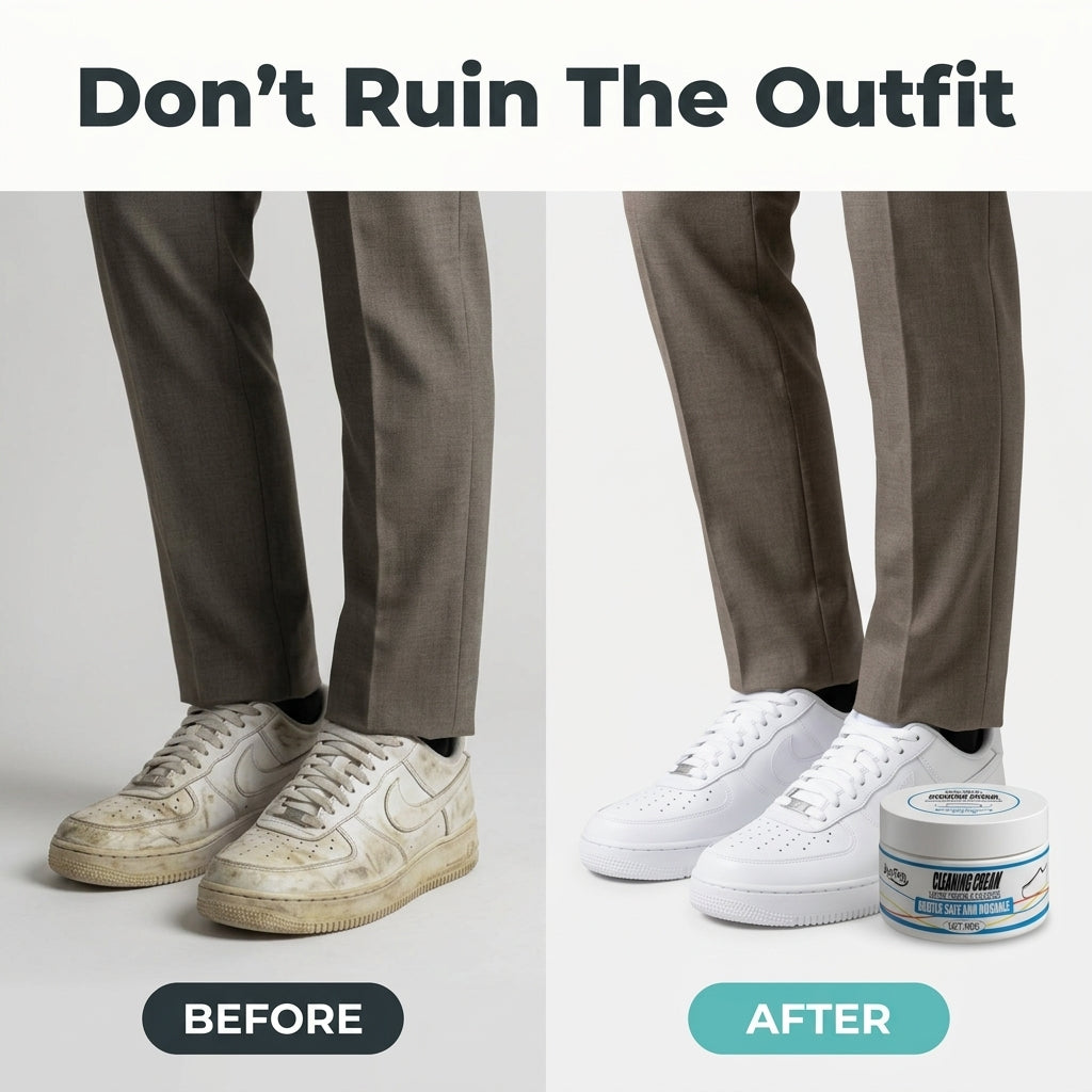 Gel Premium para Limpeza de Calçado — Deixa os Sapatos Sujos com Aspeto de Novos