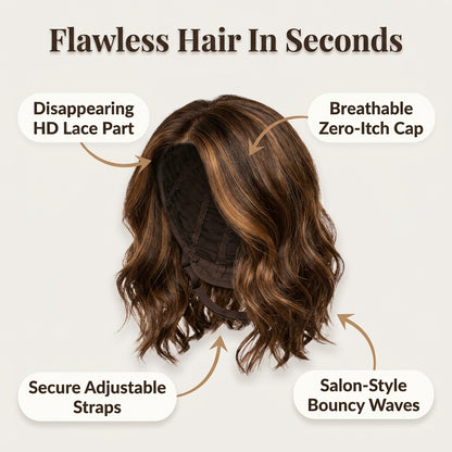 Natural Wavy Bob Wig - Natural Style Without Daily Hair Stress