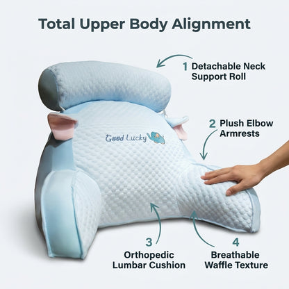 Back & Neck Comfort Pillow — Cloud-Like Support For Bed, Sofa & Floor Relaxation