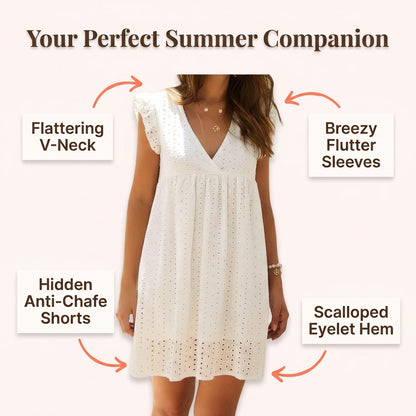 Summer Lace Mini Dress - Effortless Style