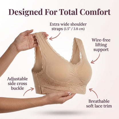 Wire-Free Comfort Bra - All day lift without shoulder pressure
