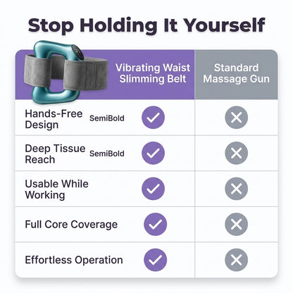 Vibračný pás na pás - Denná podpora zoštíhlenia bez náročných cvičení