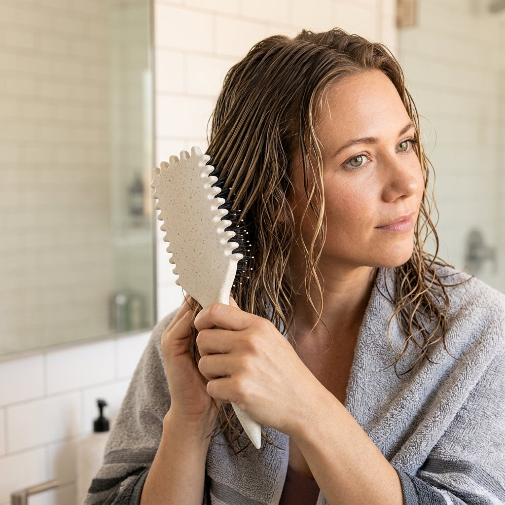 Anti-Frizz Curl Styling Brush — Defines Curls Without Frizz Or Pulling