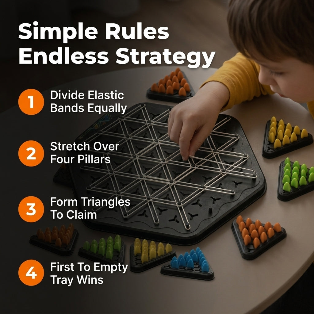 Triangle Board Game - Engaging Family Bond Without Complicated Rules