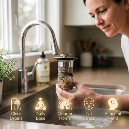 Zátka s filtrem do dřezu - Bezstarostné čištění bez neustálých ucpání odpadu